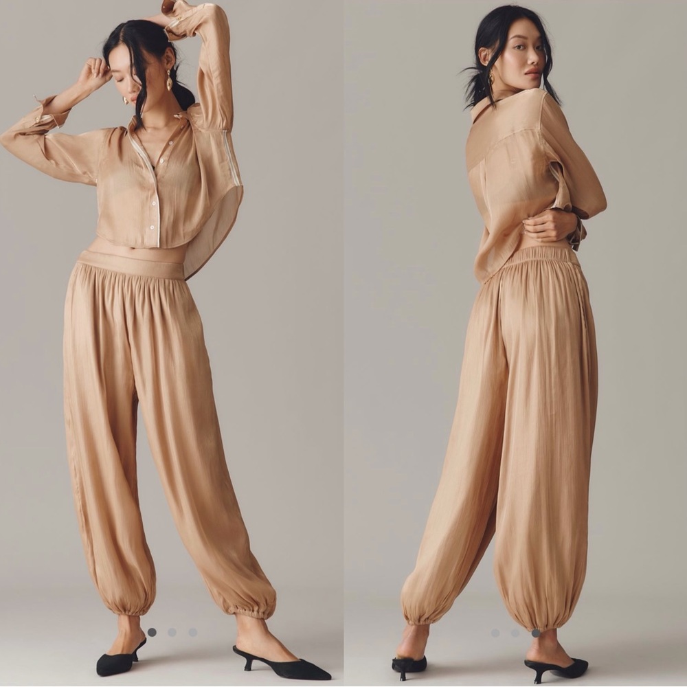 Maeve shiny ballon pants - Picture 4 of 8